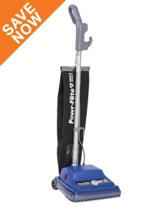 Commercial Shake-Out Bag Upright Vacuum w/QT Tech 12" 