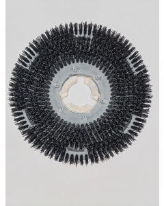 Heavy grit scrub brush with clutch plate, for 13" machines
