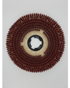16" Extra-heavy grit scrub brush with clutch plate