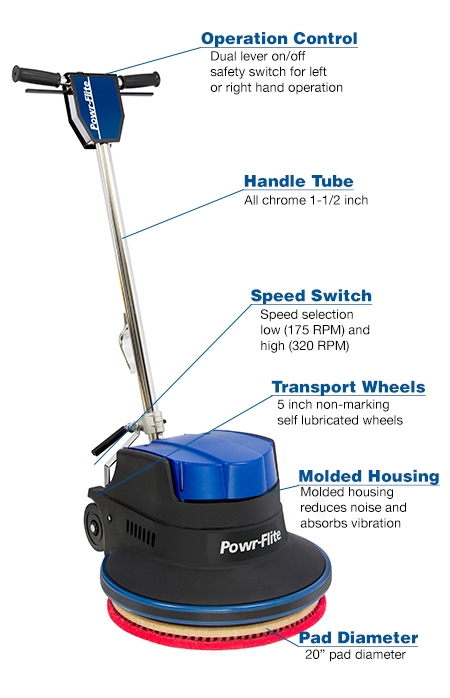 Millennium Edition Dual Sd Floor Machine 20 1 5 Hp Powr Flite